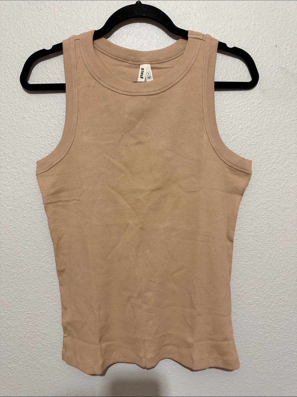 Pact Essential Neutral Tank Top Sleeveless Ribbed Women's Top